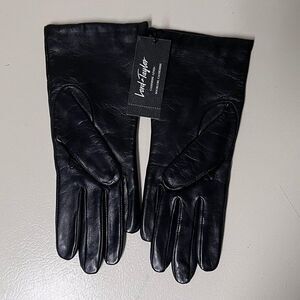 Lord and  Taylor cashmere leather gloves